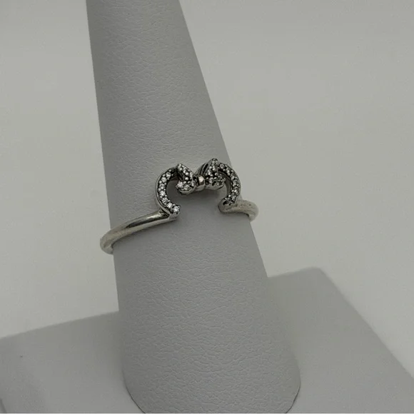 Pandora Disney Minnie Mouse Ears Ring Size 8.5 - Picture 2 of 6